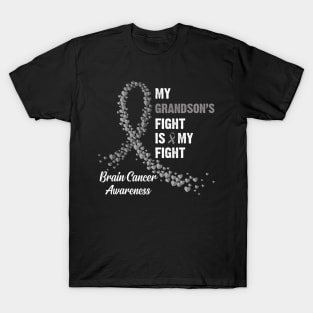 My Grandsons Fight My Fight Brain Cancer Awareness T-Shirt